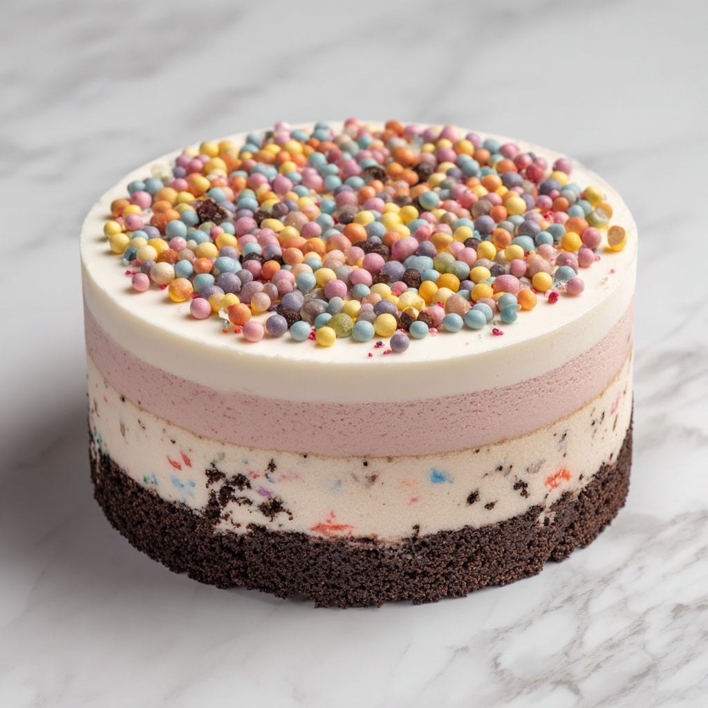 Funfetti Ice Cream Cake Recipe - Recipe Image