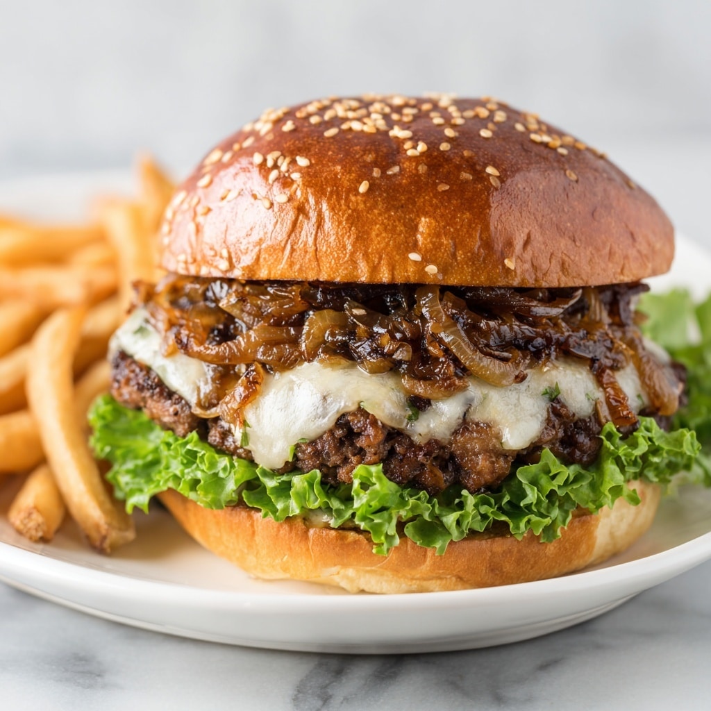 Mushroom Beef Burgers Recipe - Recipe Image