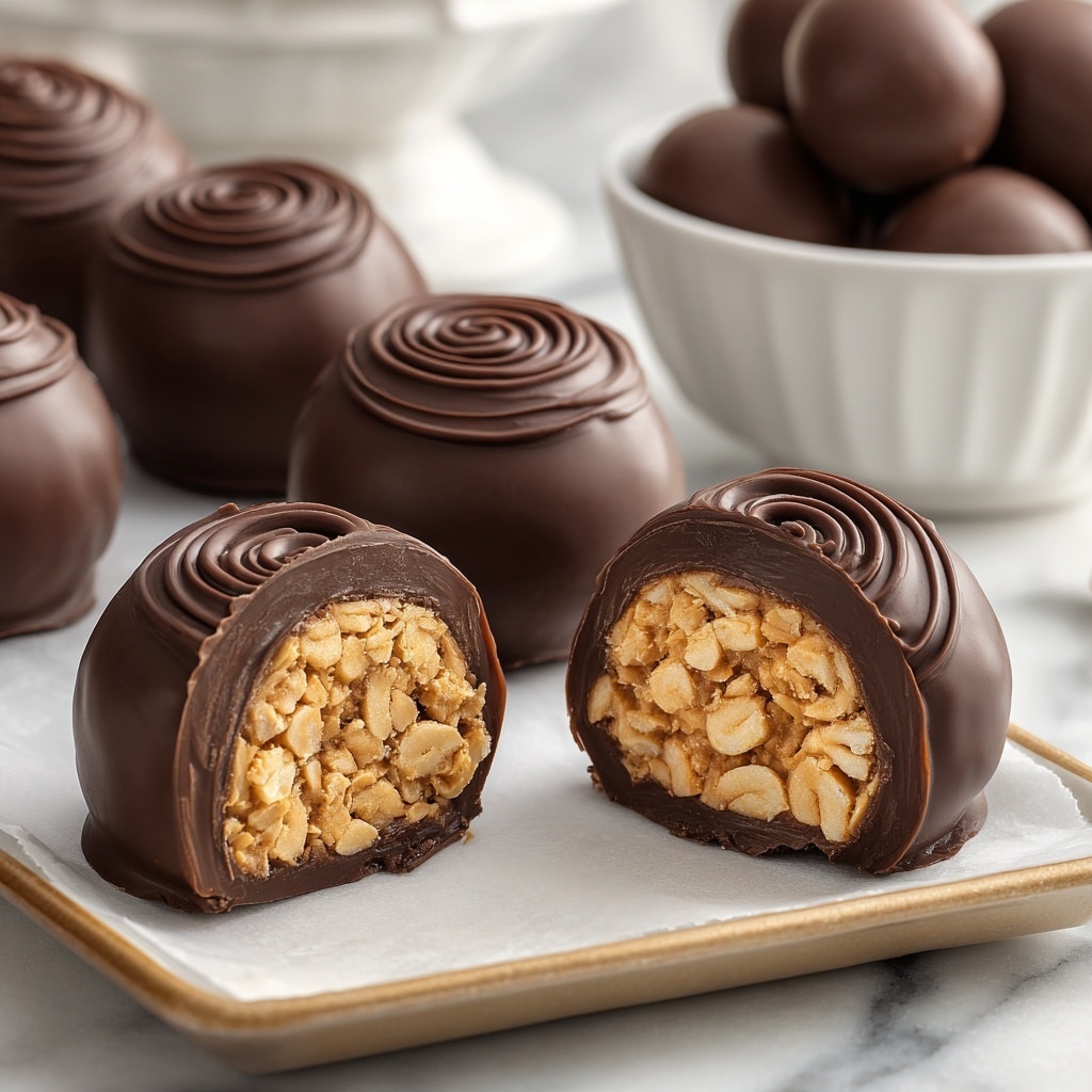Peanut Butter Balls with Rice Krispies Recipe - Recipe Image