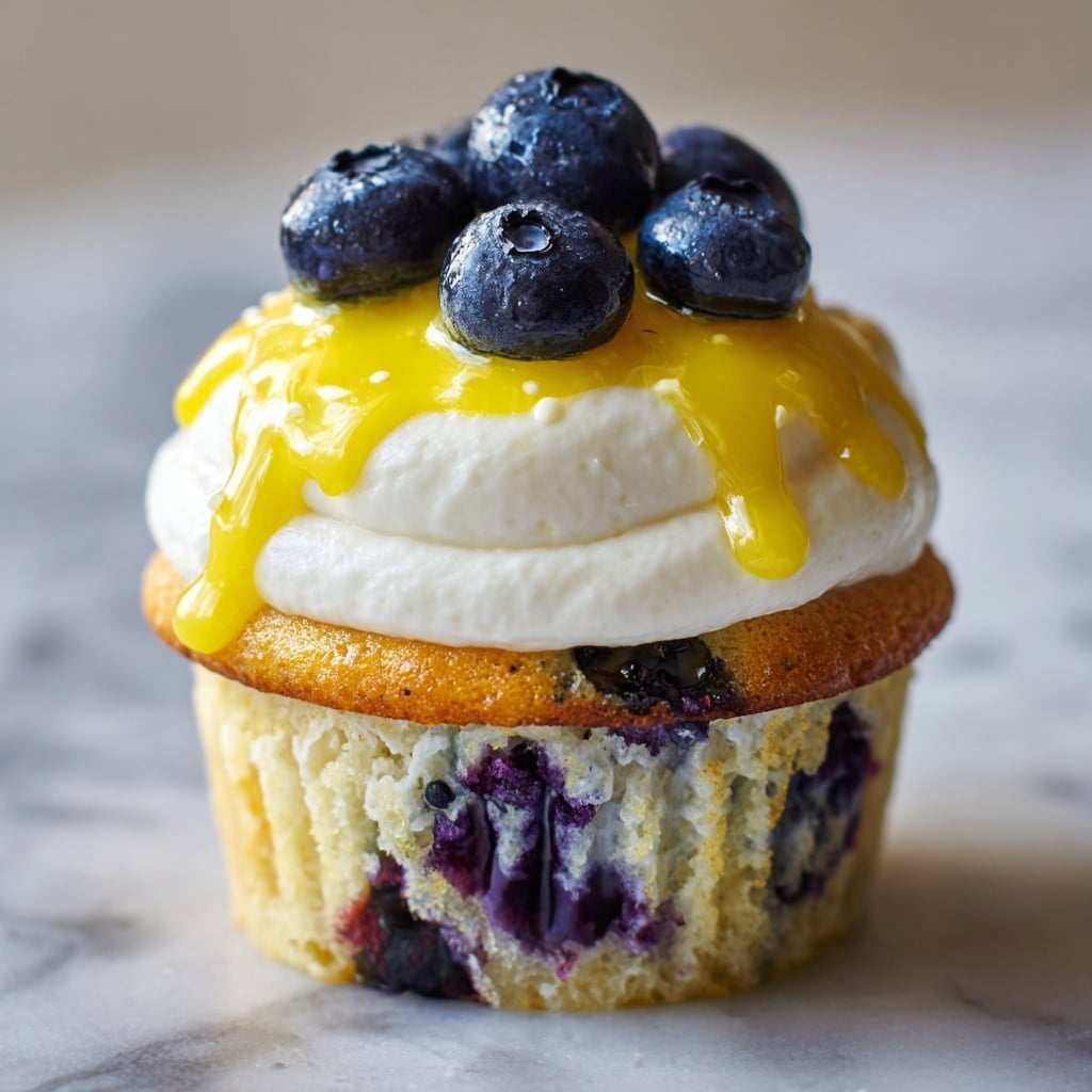Lemon Blueberry Cupcakes Recipe - Recipe Image