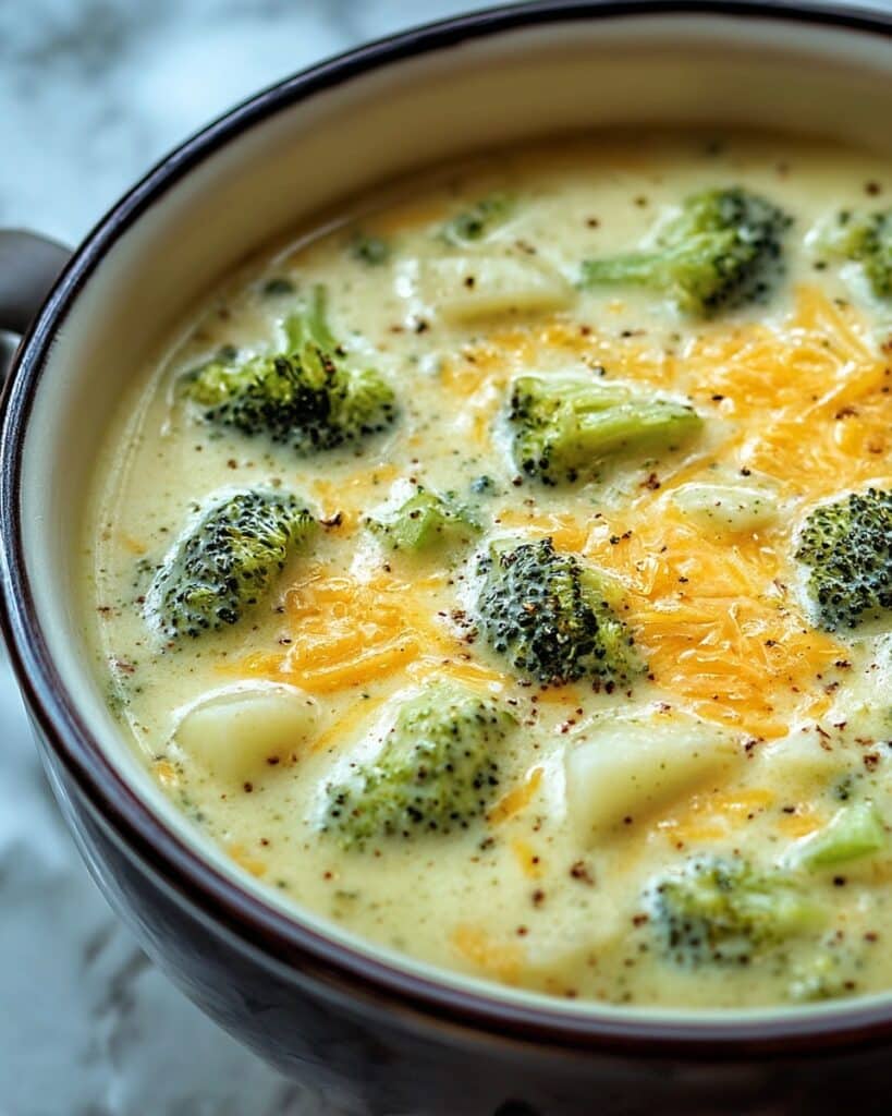 Creamy Broccoli Cheese Soup Recipe
