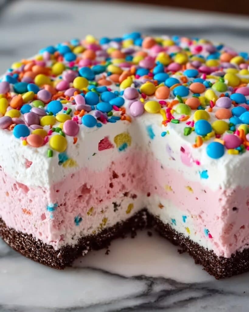 Funfetti Strawberry Ice Cream Cake Recipe