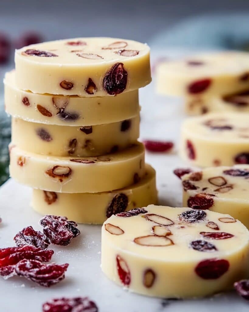 Buttery Cranberry Almond Shortbread Cookies Recipe