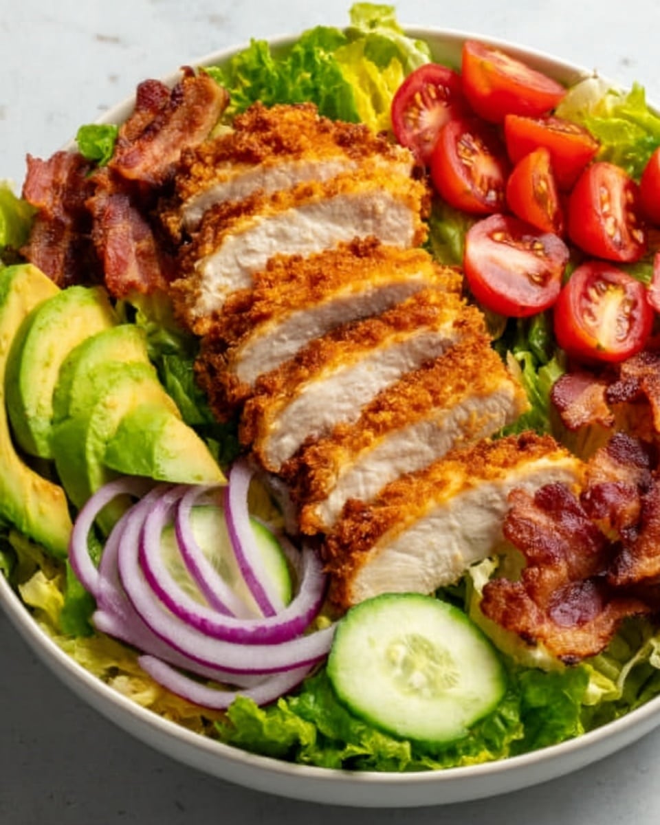 Honey Mustard Crispy Chicken Salad Recipe - Recipe Image