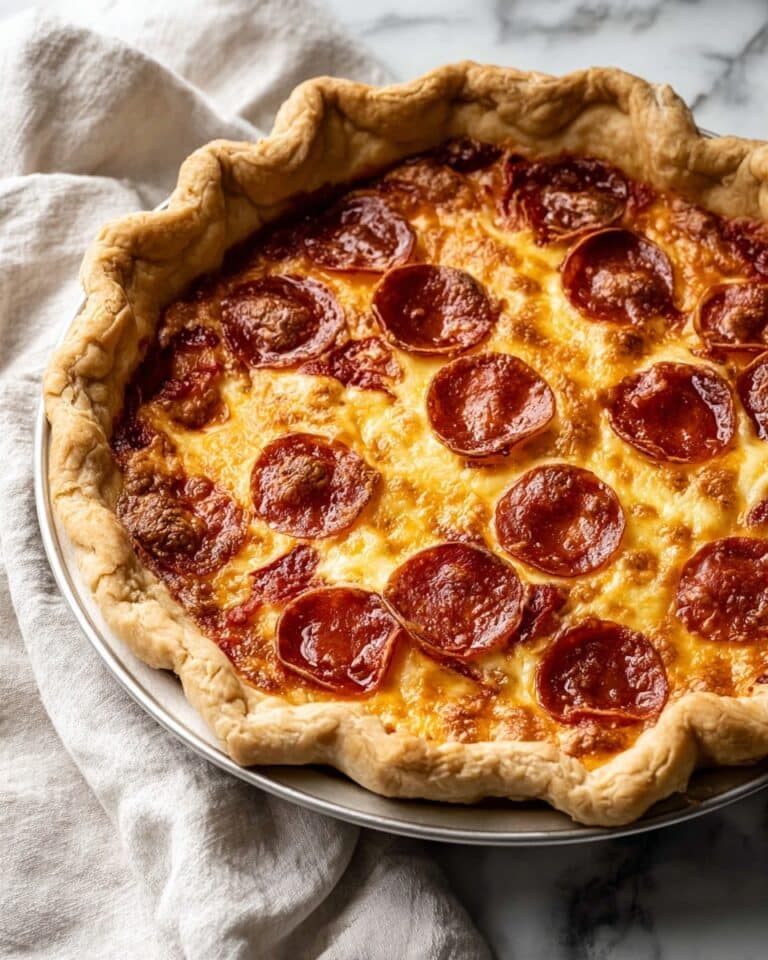 Pepperoni Pizza Quiche Recipe