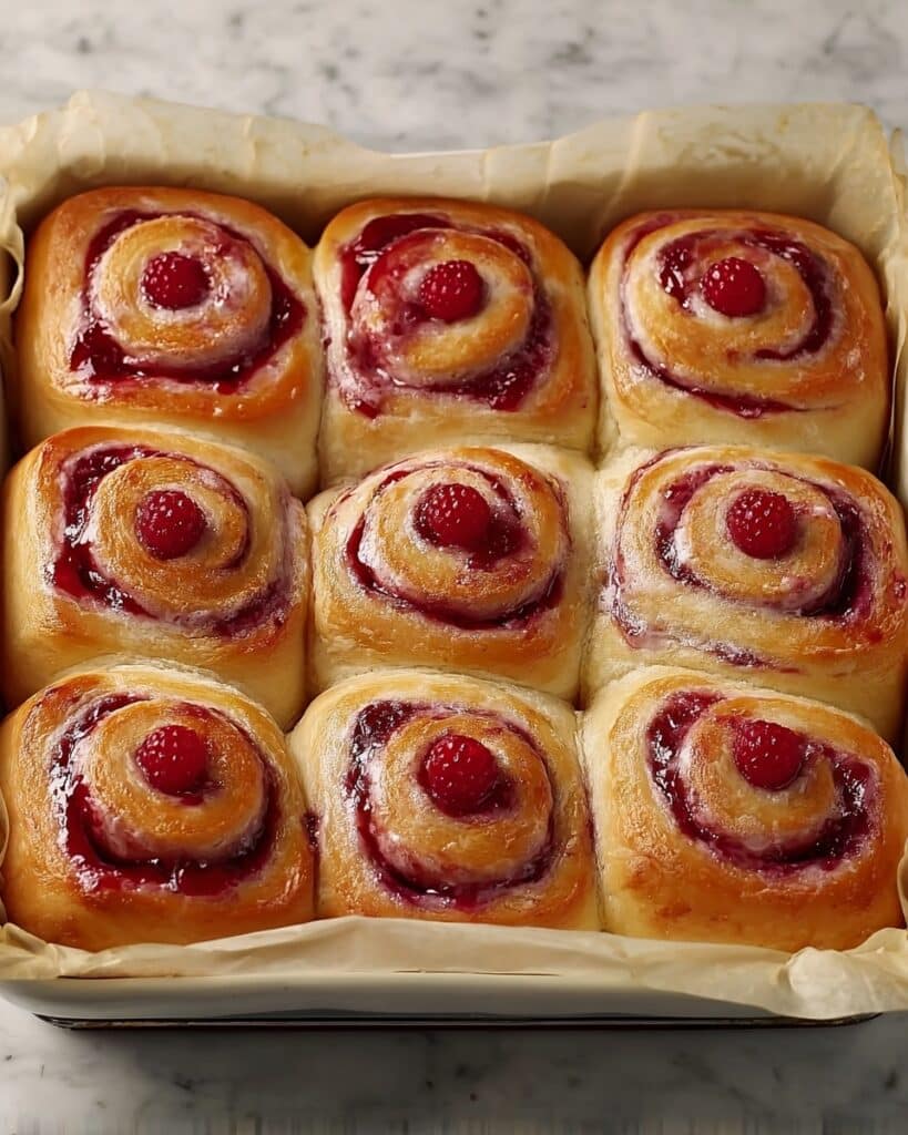 Raspberry Swirl Sweet Rolls Recipe