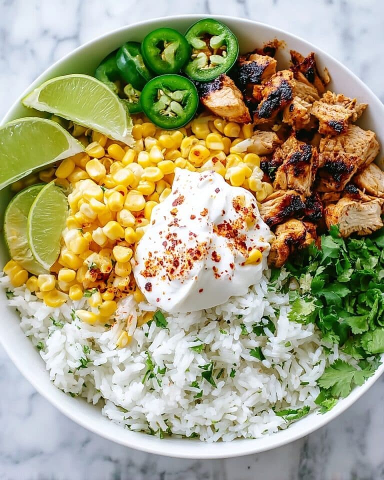 Mexican Street Corn Chicken Rice Bowl Recipe