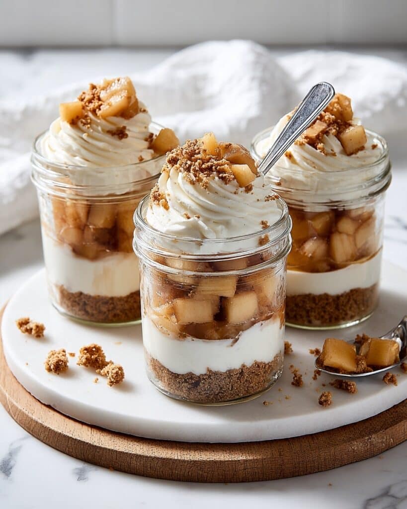 No-Bake Apple Cheesecake Jars Recipe