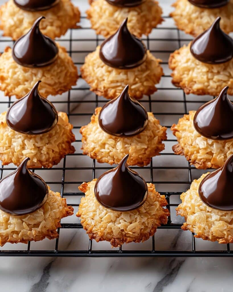 Coconut Blossom Cookies with Hershey Kisses Recipe