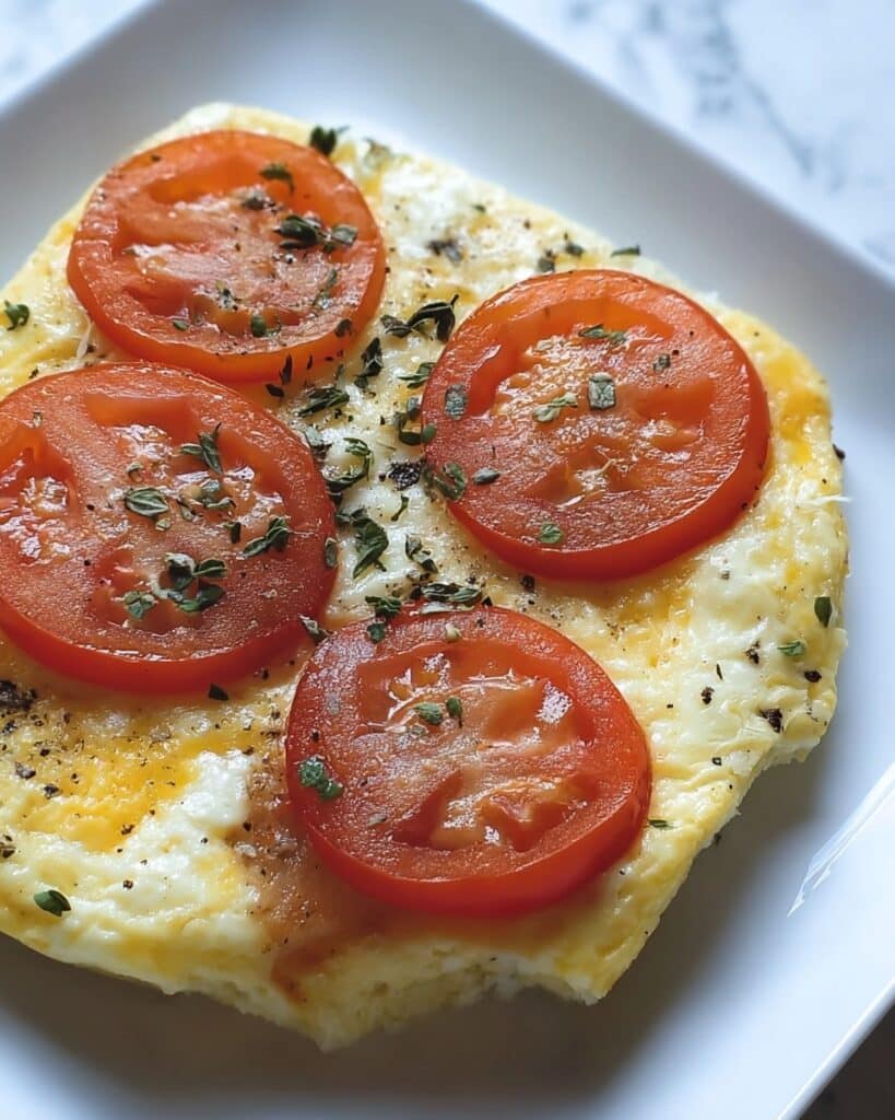 Tomato and Cheese Egg Bake Recipe