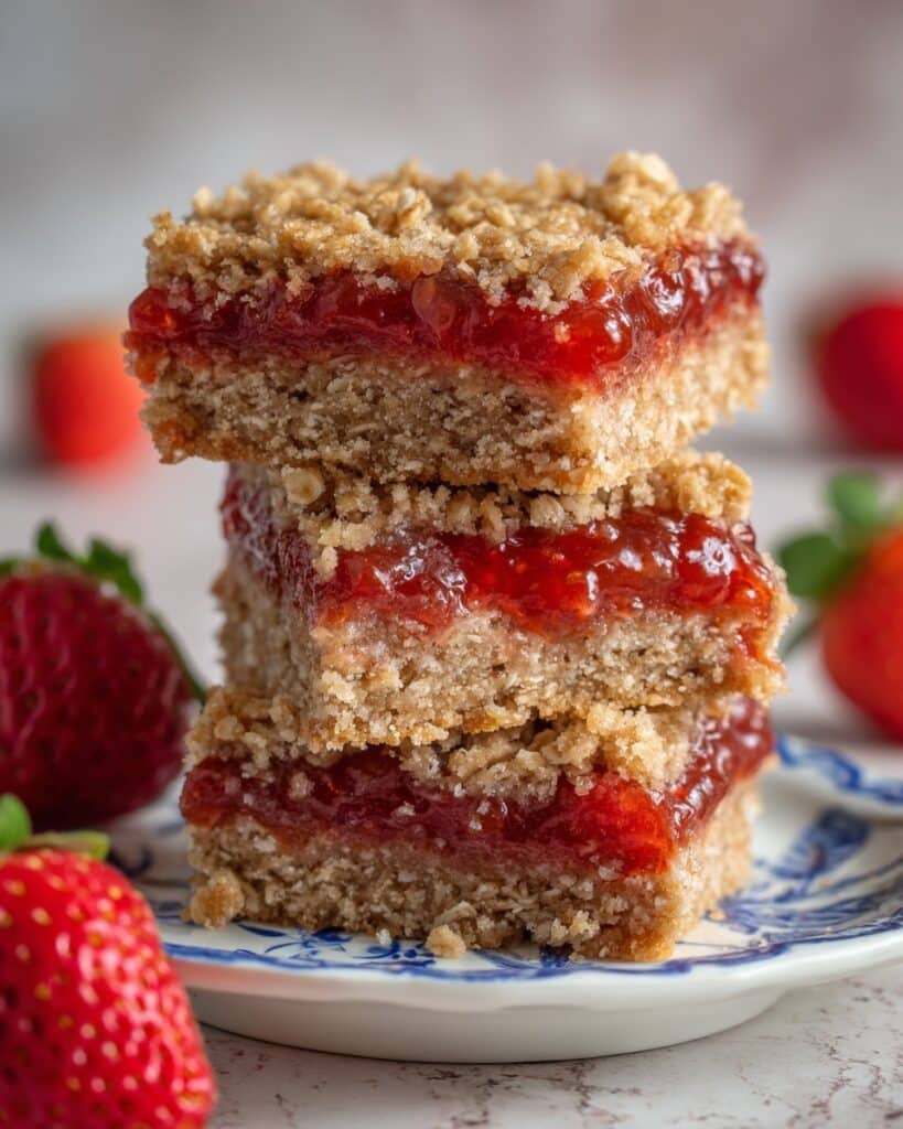 Strawberry Oatmeal Bars Recipe