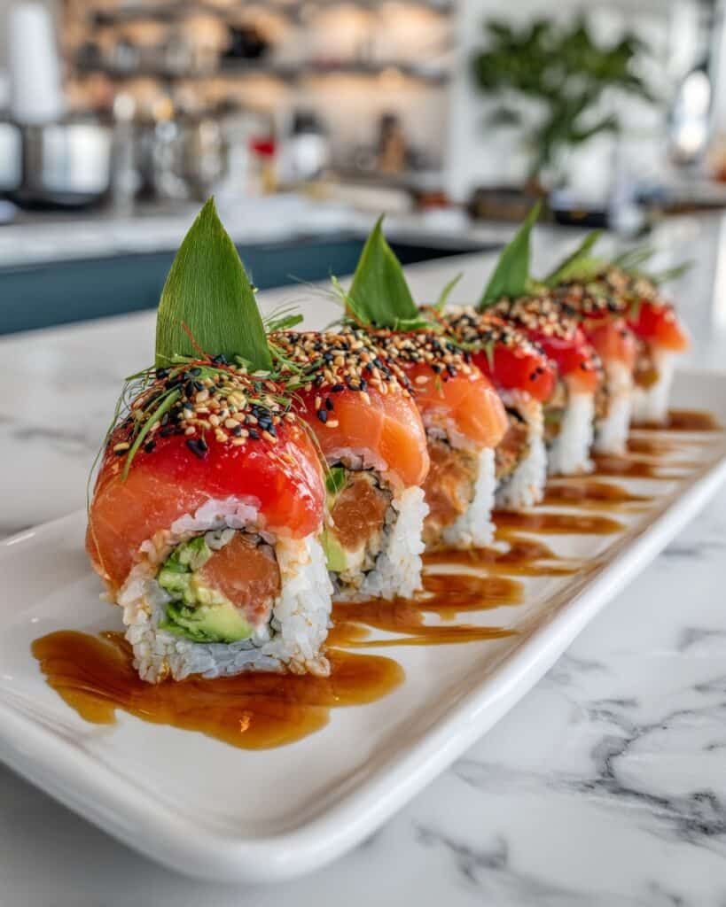 Lemon Basil Salmon Rolls Recipe