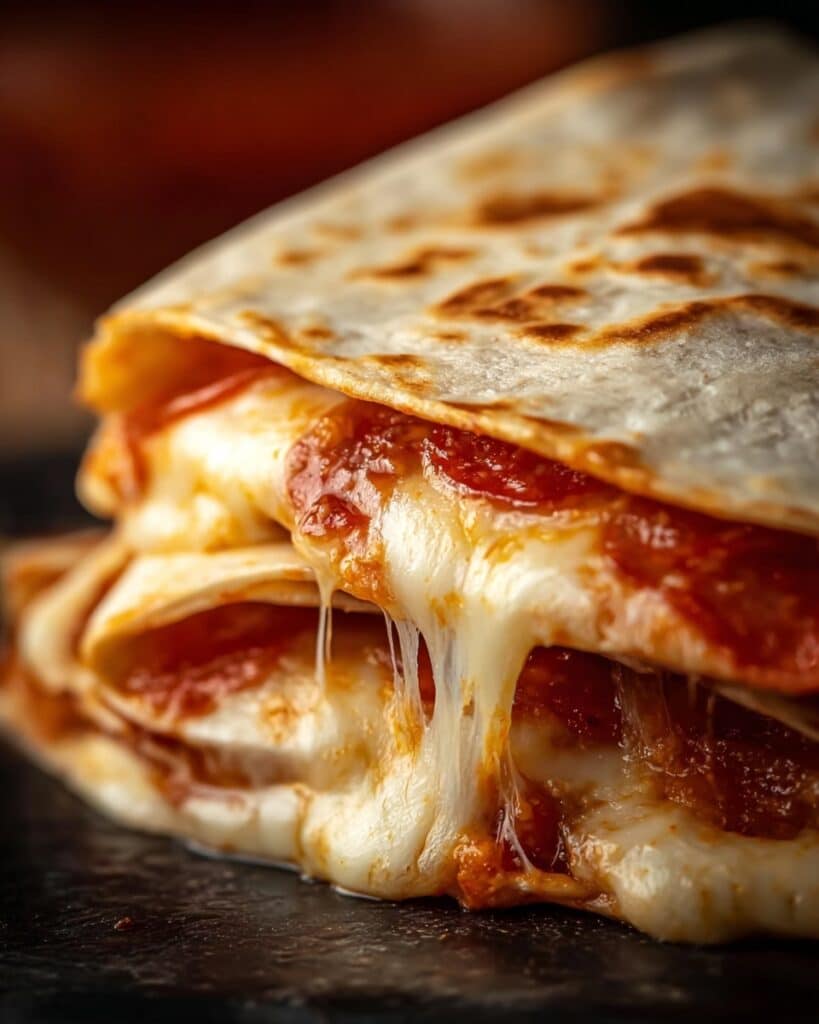 Pepperoni Pizza Quesadillas Recipe