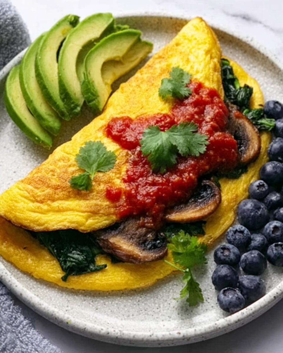 Vegan Mushroom Omelette Recipe - Recipe Image
