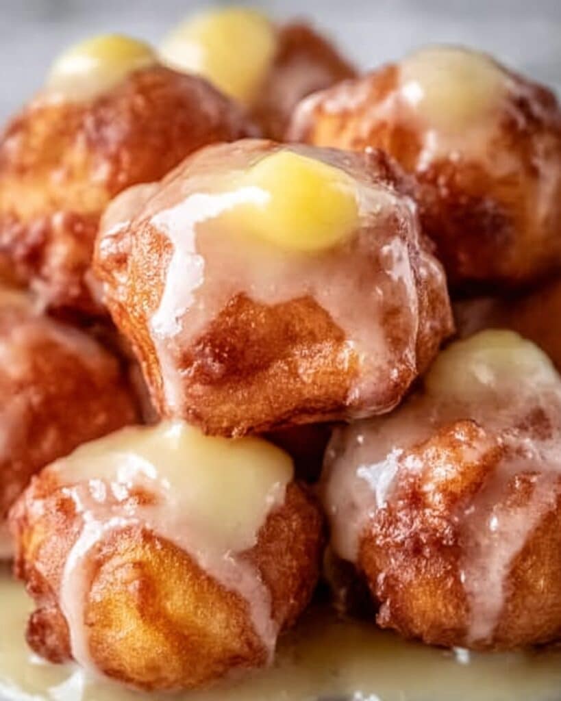 Soft Cinnamon Apple Fritters with Vanilla Glaze Recipe
