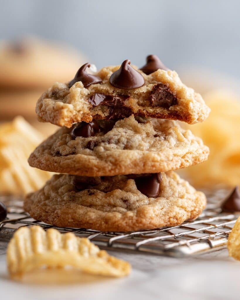Potato Chip Cookies with Chocolate Chips Recipe