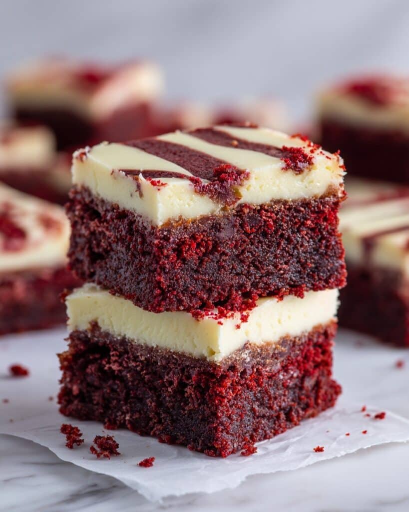 Fudgy Red Velvet Brownies Recipe
