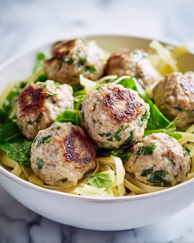 Chicken Ricotta Meatballs with Spinach Recipe