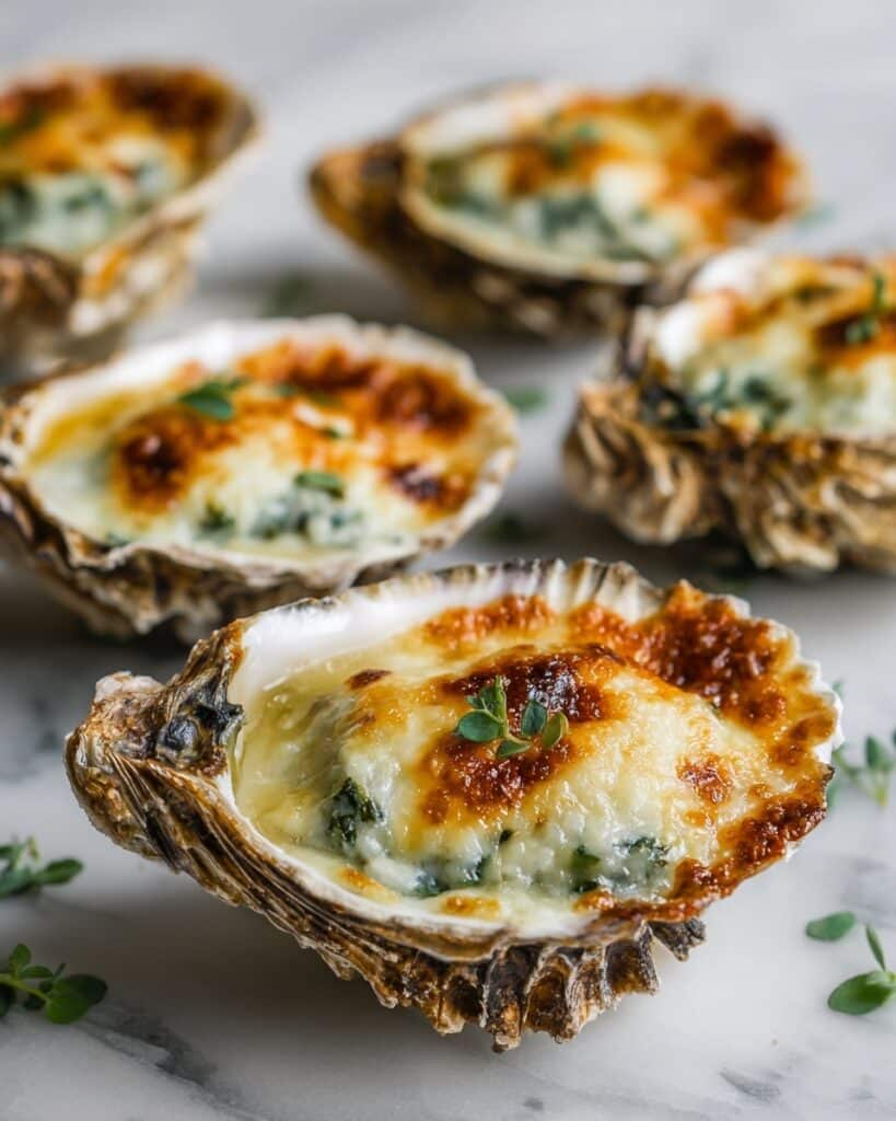 Baked Oysters with Garlic Parmesan Breadcrumbs Recipe