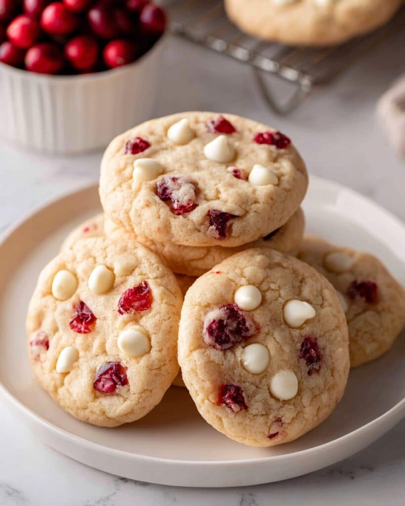 White Chocolate Cranberry Cookies Recipe