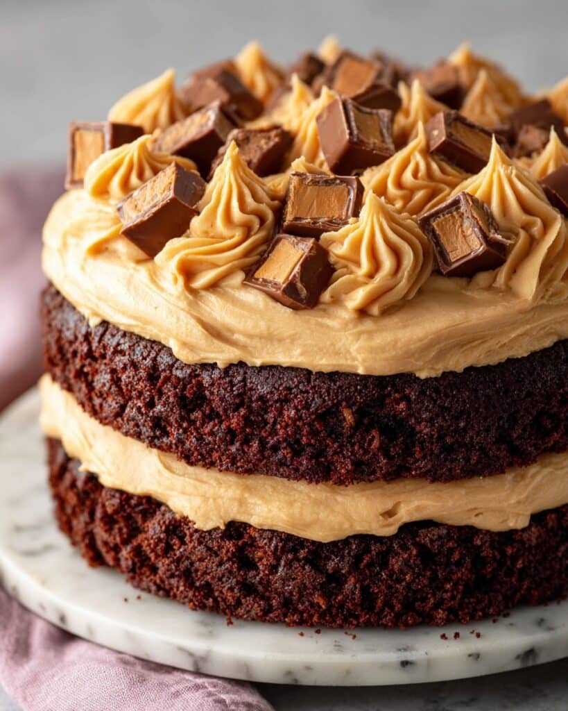 Peanut Butter Chocolate Layer Cake Recipe