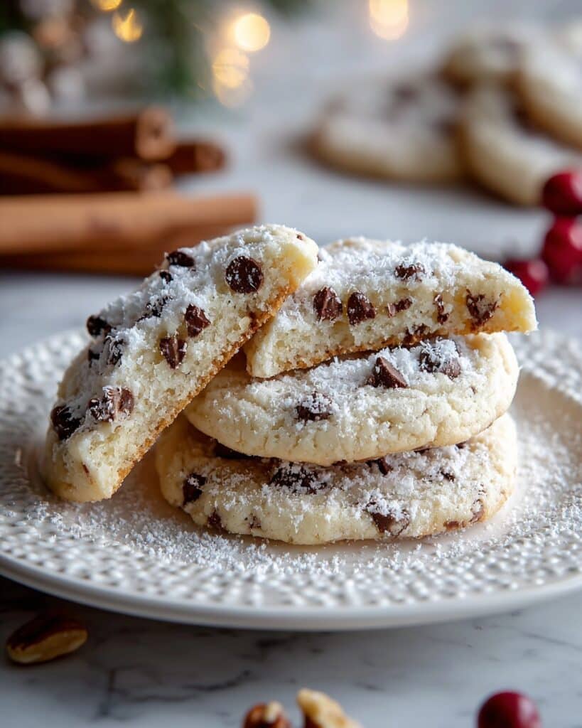 Peanut Butter Chocolate Chip Snowball Cookies Recipe