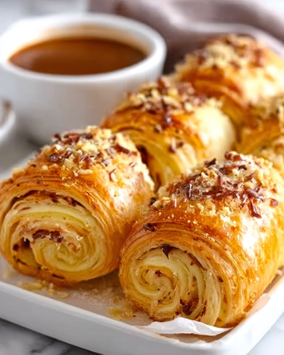 French Dip Roast Beef Pinwheels Recipe - Recipe Image