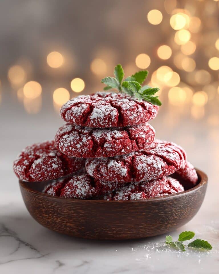 Red Velvet Crinkle Cookies Recipe