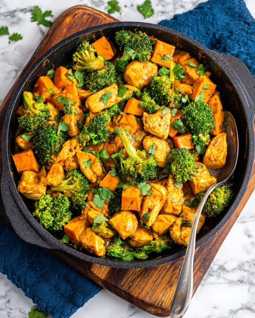 One-Pan Honey BBQ Chicken & Sweet Potatoes Recipe