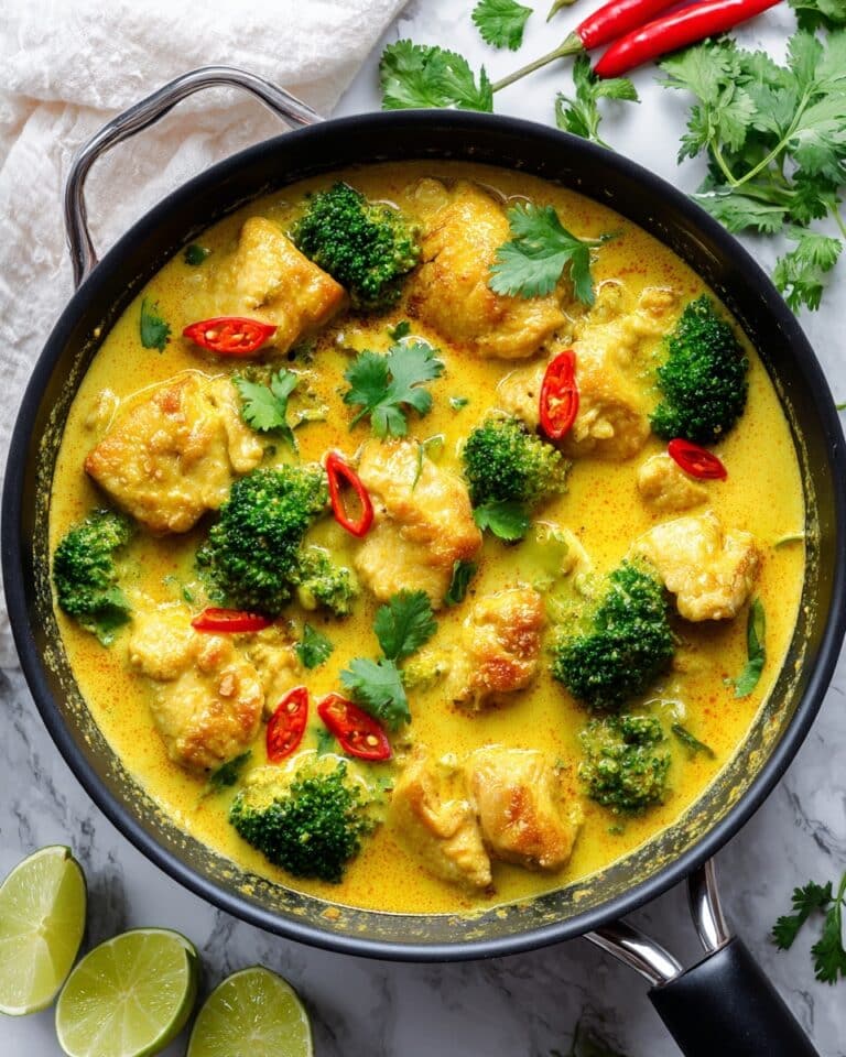 Coconut Cream Chicken Curry Skillet Recipe