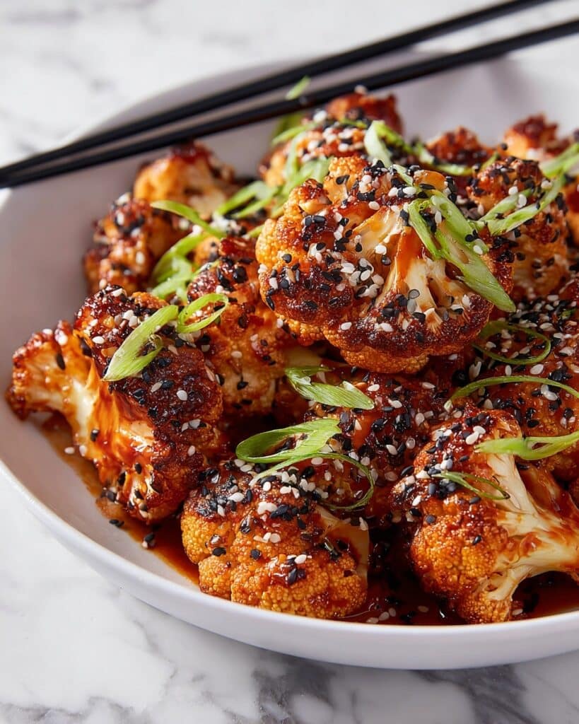 Sweet and Spicy Baked Cauliflower Recipe