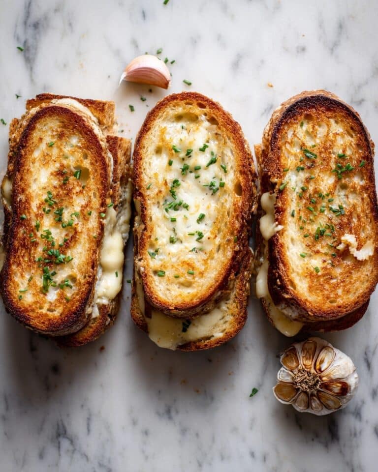 Garlic Bread Grilled Cheese Recipe