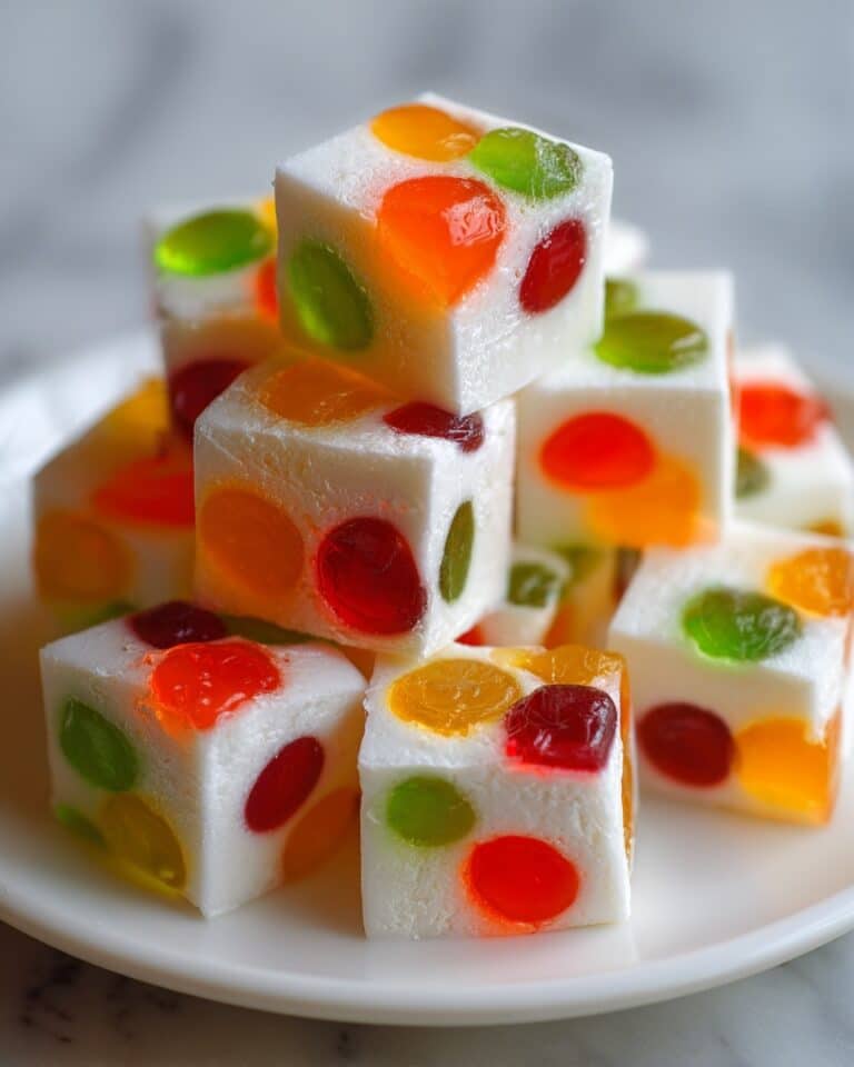 Easy Christmas Gumdrop Nougat Candy Recipe
