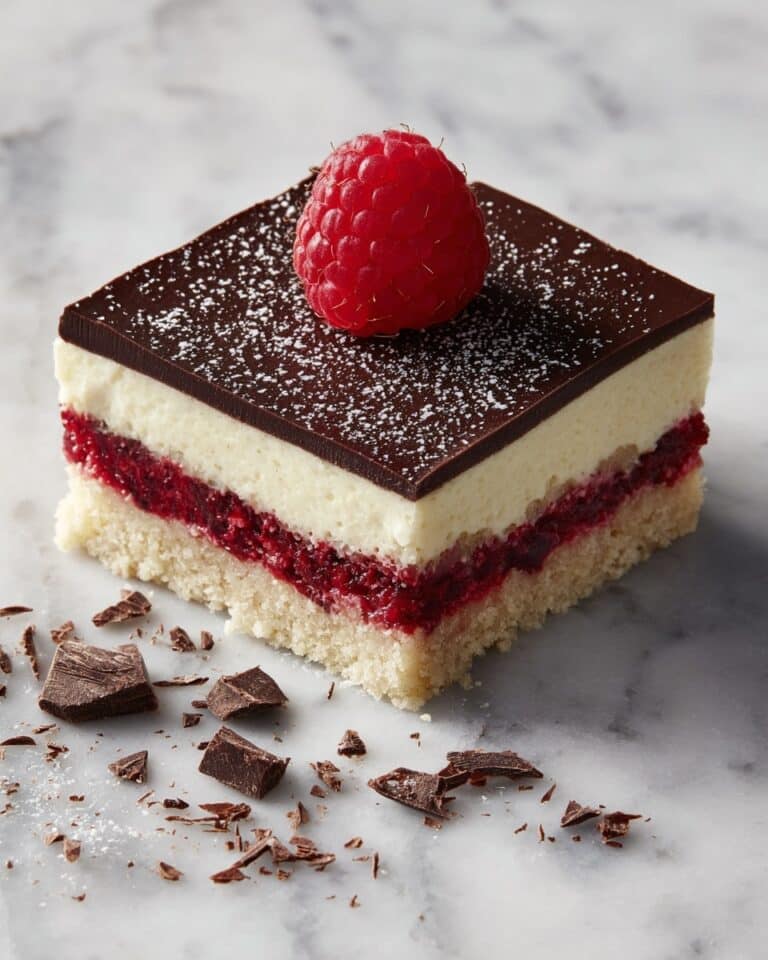Dark Chocolate Raspberry Bars Recipe