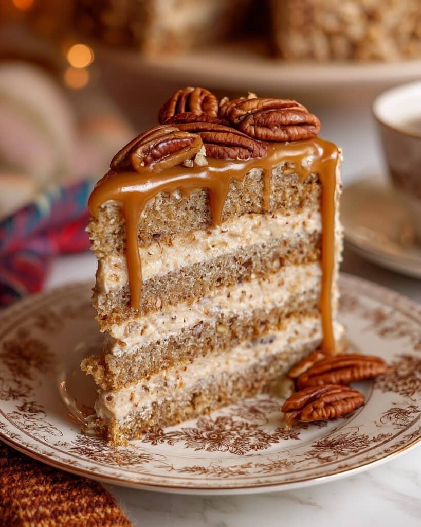 The Southern Pecan Caramel Cake Recipe