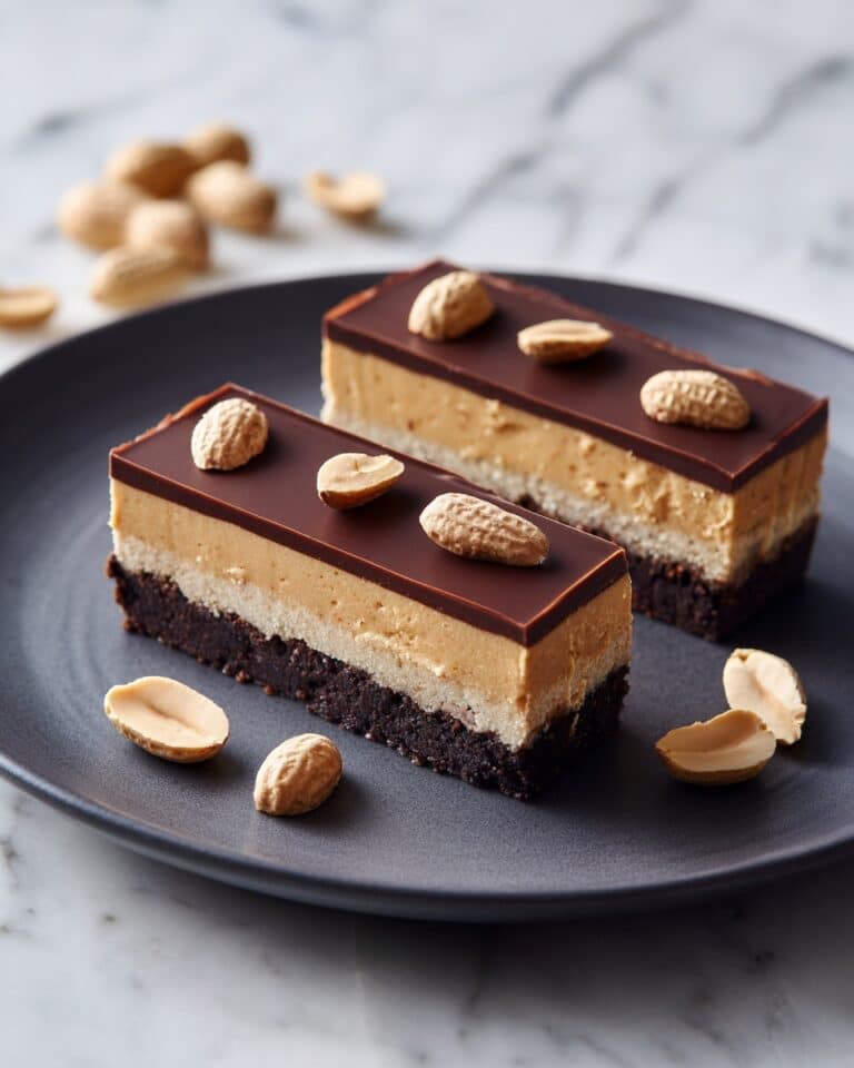 Peanut-Chocolate Cheesecake Bars Recipe