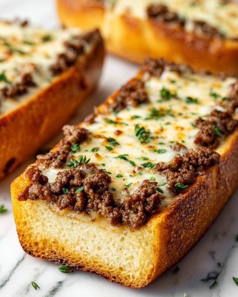 Philly Cheesesteak Garlic Bread Recipe