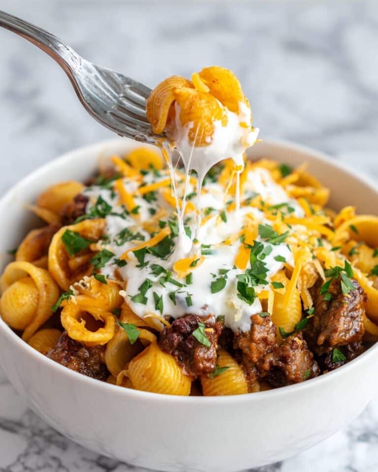 Cheesy Taco Cream Cheese Pasta Recipe