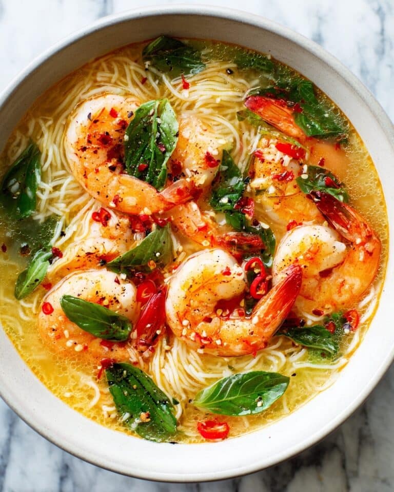 Thai Shrimp Coconut Noodle Soup Recipe