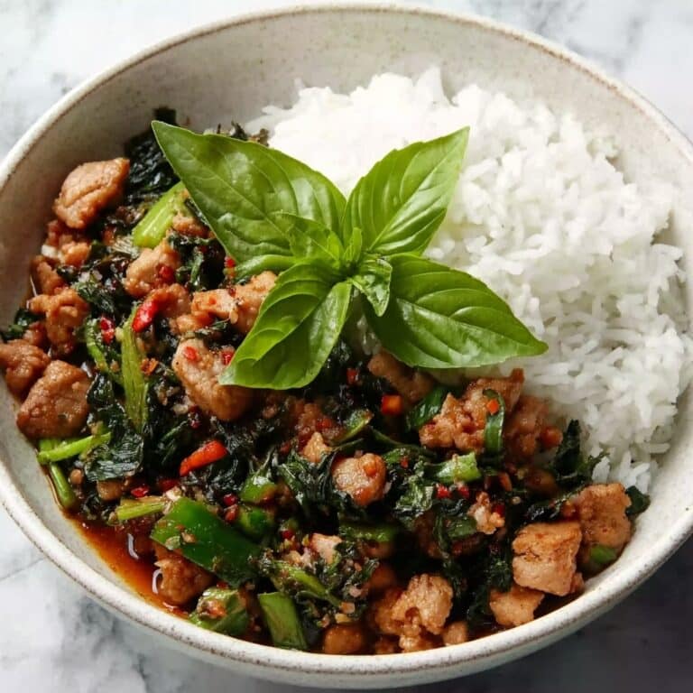 Spicy Thai Basil Chicken (Pad Krapow Gai) Recipe