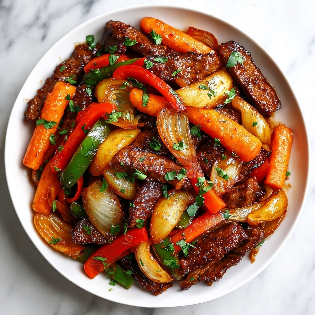 Sizzling Pepper Steak with Onions Recipe - Recipe Image