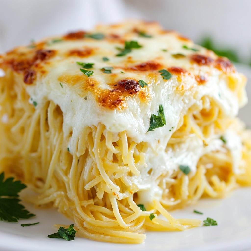 Baked Cream Cheese Spaghetti Recipe - Recipe Image