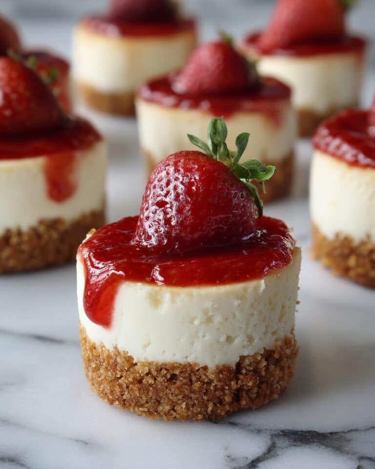 Mini Strawberry Cheesecake Cupcakes Recipe