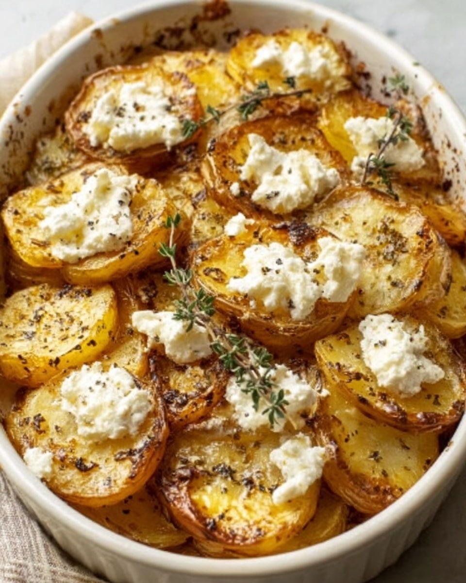 Baked Feta Potatoes Recipe - Recipe Image