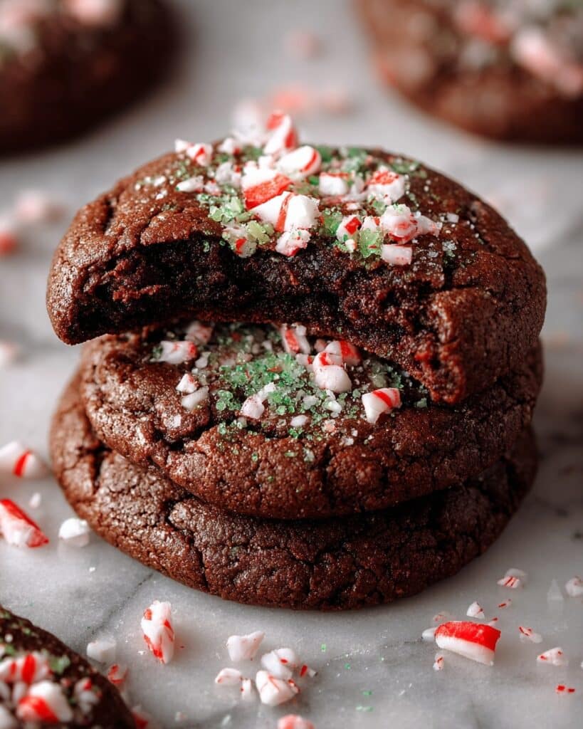 Peppermint Brownie Cookies Recipe