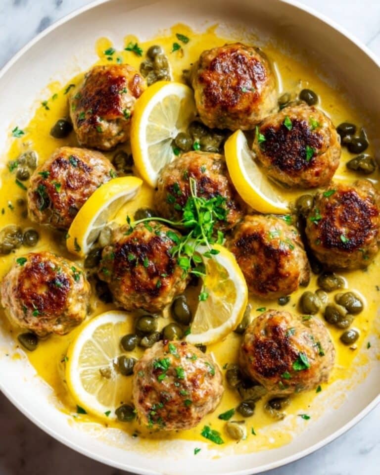 Saucy Chicken Piccata Meatballs Recipe