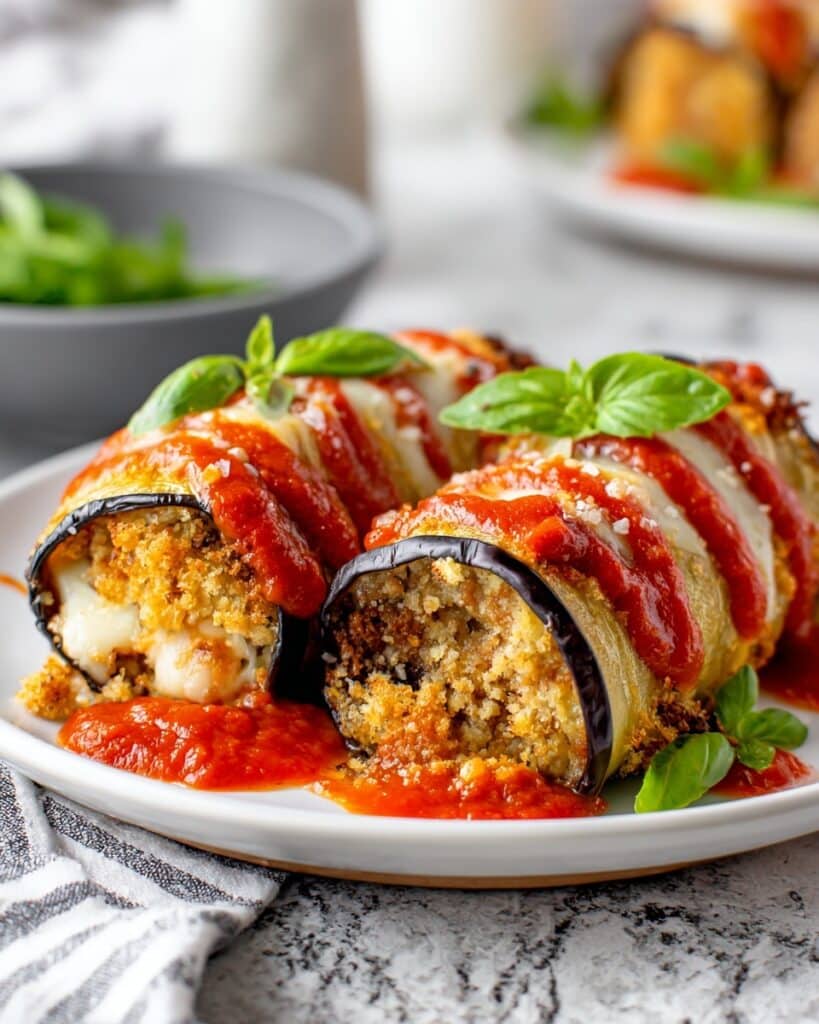 Eggplant Rollatini with Marinara Sauce Recipe