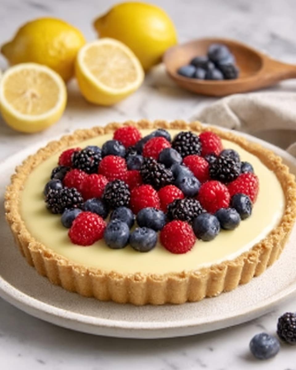 Lemon Berry Tart Recipe - Recipe Image