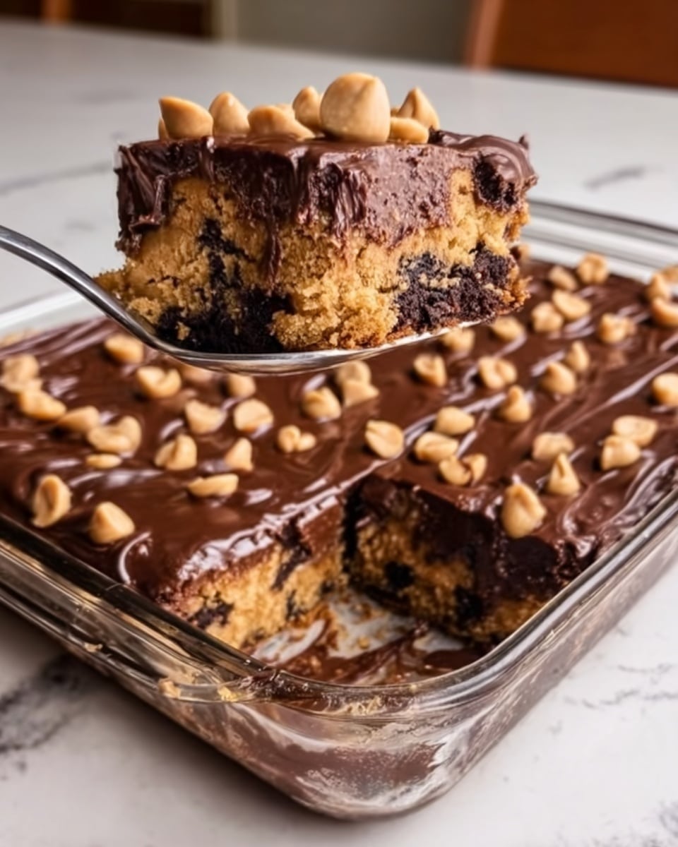 Peanut Butter Cup Dump Cake Recipe - Recipe Image