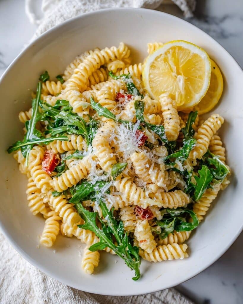 Lemon Basil Parmesan Pasta Salad Recipe